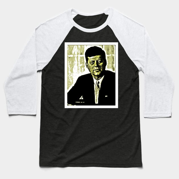JFK Baseball T-Shirt by truthtopower